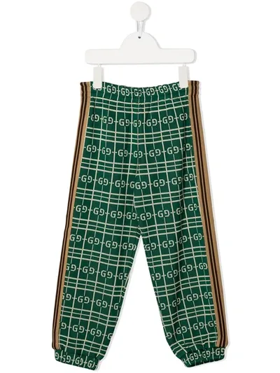 Gucci Kids' Boys Green Gg Joggers