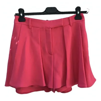 Pre-owned Elie Saab Pink Viscose Shorts