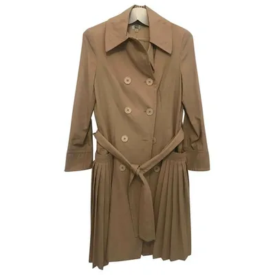 Pre-owned Anna Sui Wool Coat In Beige