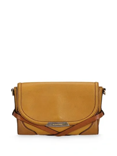 Pre-owned Burberry Abbott Crossbody Bag In Brown