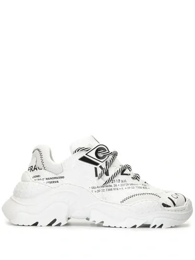 N°21 Logo-printed Billy Sneakers In White