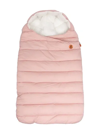 Save The Duck Babies' Padded Sleeping Bag Jacket In Pink