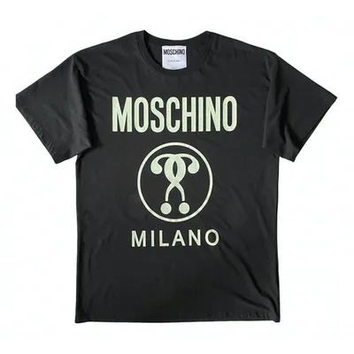 Pre-owned Moschino Black Cotton T-shirt