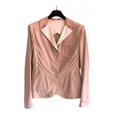 Pre-owned Brunello Cucinelli Beige Suede Jacket