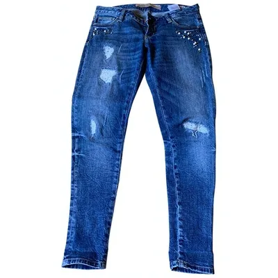 Pre-owned Guess Slim Jeans In Blue