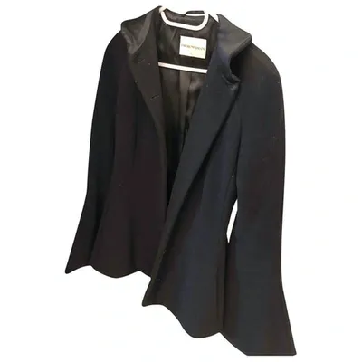 Pre-owned Emporio Armani Wool Jacket In Black