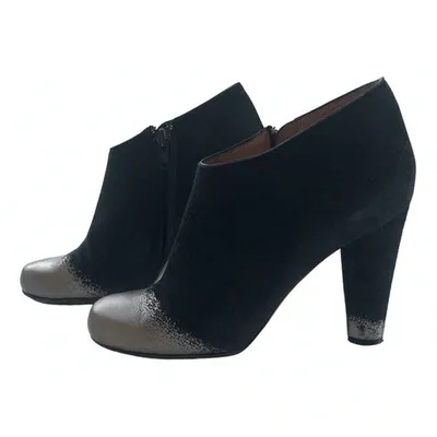 Pre-owned Marc Jacobs Ankle Boots In Black