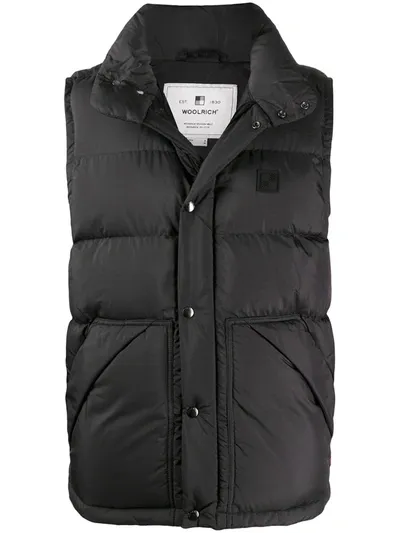 Woolrich Padded Gilet In Black