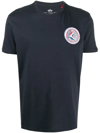 Alpha Industries Nasa Logo T-shirt In Blue