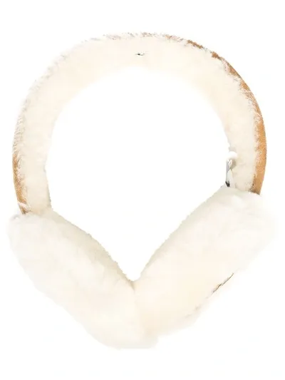 Ugg Shearling Ear Muffs In Neutrals