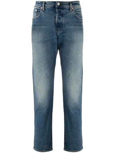 Ps By Paul Smith Organic Bleached Slim Jeans In Blue