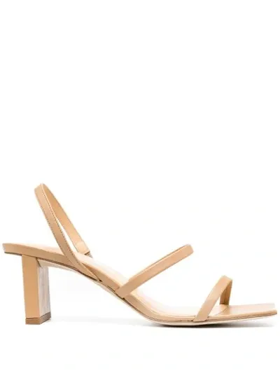 By Far Liu Slingback Sandals In Neutrals