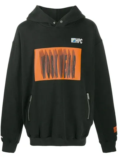 Heron Preston Hoodie Rib Workwear In Black