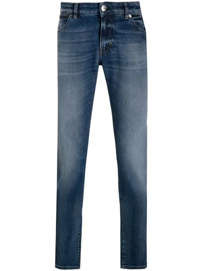 Pt05 Mid-rise Slim-fit Jeans In Blue