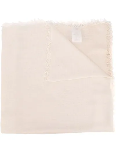 Monnalisa Kids' Frayed Edge Classic Scarf In Neutrals