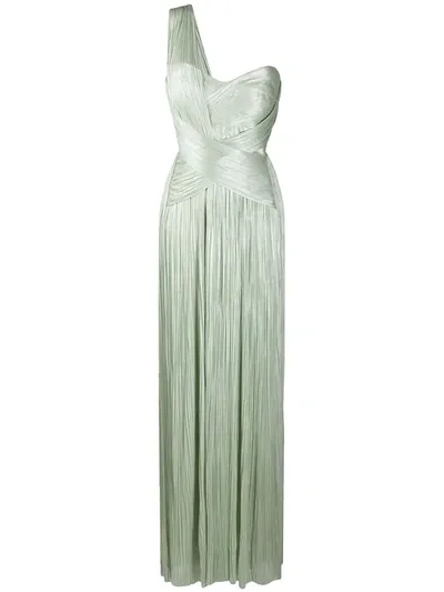 Maria Lucia Hohan Aiko Pleated Dress In Green