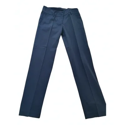 Pre-owned Pinko Carot Pants In Blue