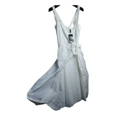 Pre-owned Emporio Armani Mid-length Dress In White