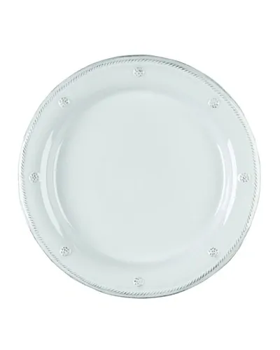 Juliska Berry & Thread Round Ceramic Dinner Plate In White