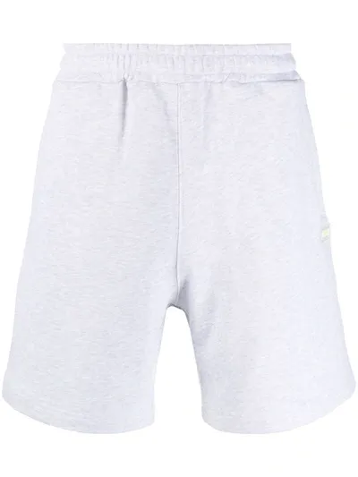 Msgm Elasticated Waistband Track Shorts In Grey