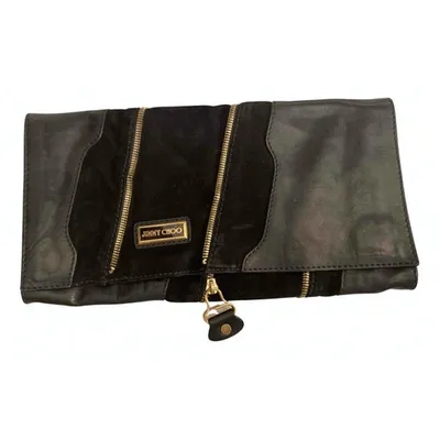 Pre-owned Jimmy Choo Clutch Bag In Black