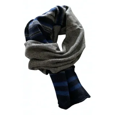 Pre-owned Drumohr Wool Stole In Blue