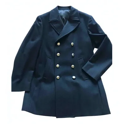 Pre-owned Boglioli Cashmere Peacoat In Blue