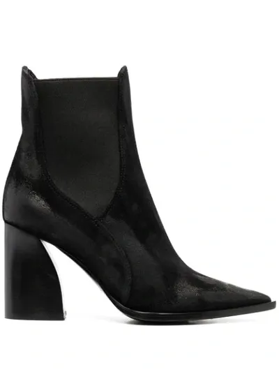 Premiata Block-heel Ankle Boots In Black