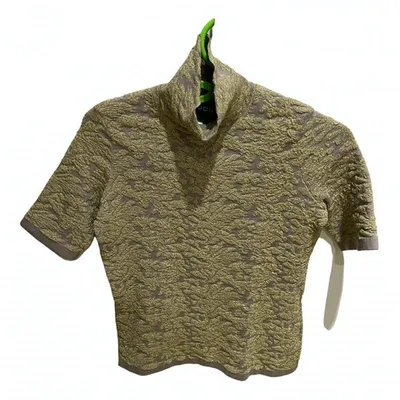 Pre-owned Rochas Wool Jumper In Beige