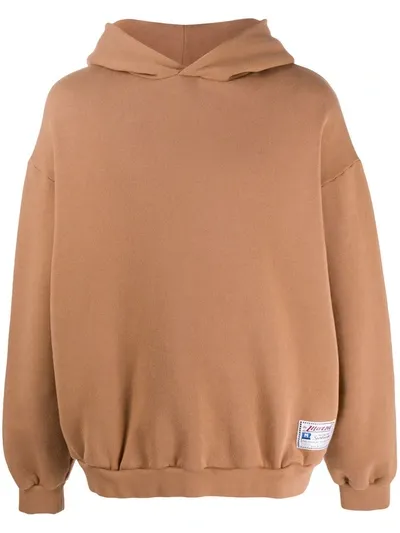 Marni Oversized Fleece Hoodie In Brown