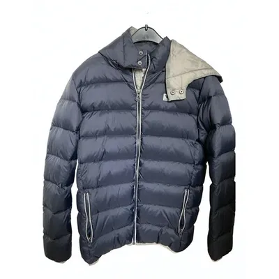 Pre-owned Emporio Armani Puffer In Navy