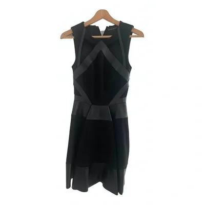 Pre-owned David Koma Mini Dress In Black