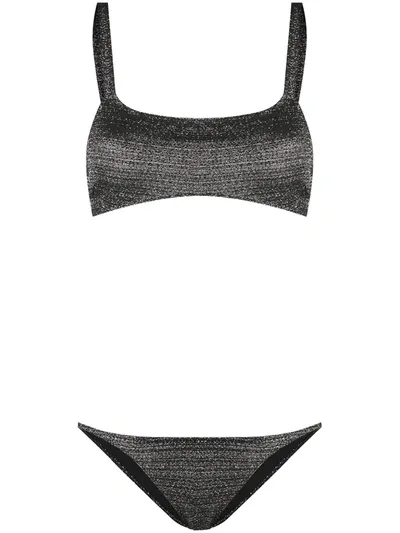 Lisa Marie Fernandez Kk Lurex Bikini In Black