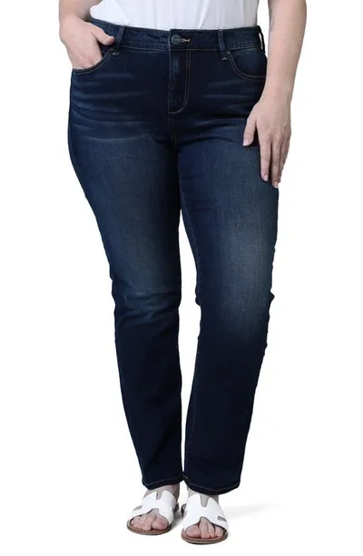 Slink Jeans High Waist Straight Leg Jeans In Gaby