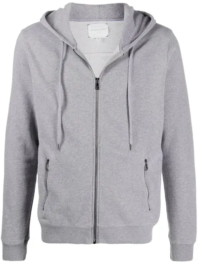 Derek Rose Devon Zip-up Cotton Hoodie In Grey