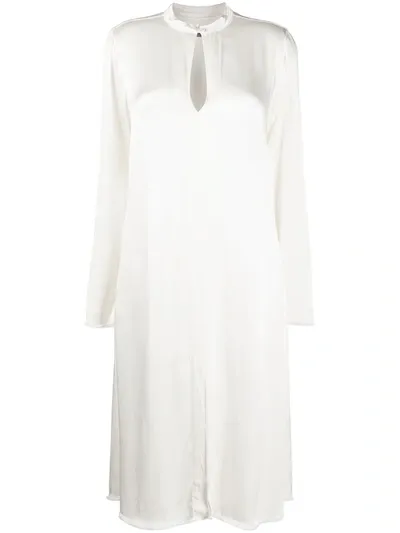 Raquel Allegra Shirt Straight Dress In Neutrals