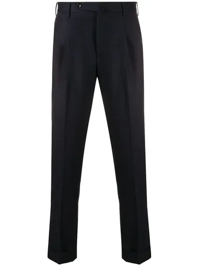 Pt01 Slim-fit Trousers In Blue