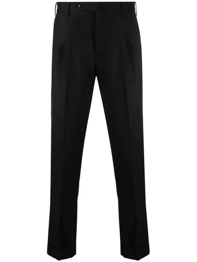 Pt01 Slim-fit Trousers In Black