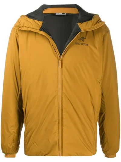 Arc'teryx Hooded Padded Jacket In Brown