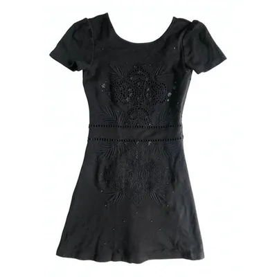 Pre-owned French Connection Mini Dress In Black