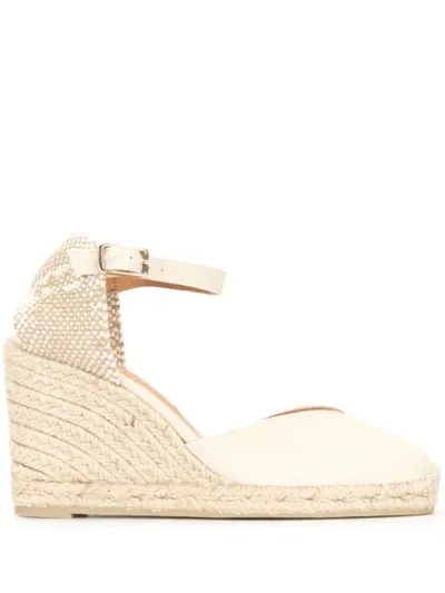 Castaã±er Wedge Sole Espadrilles In Neutrals