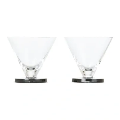 Tom Dixon Puck Set Of Two Cocktail Glasses In Neutrals