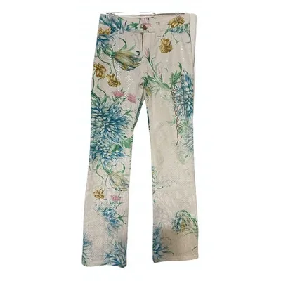 Pre-owned Roberto Cavalli Large Pants In Multicolour