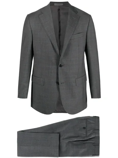 Corneliani Single-breasted Suit In Grey