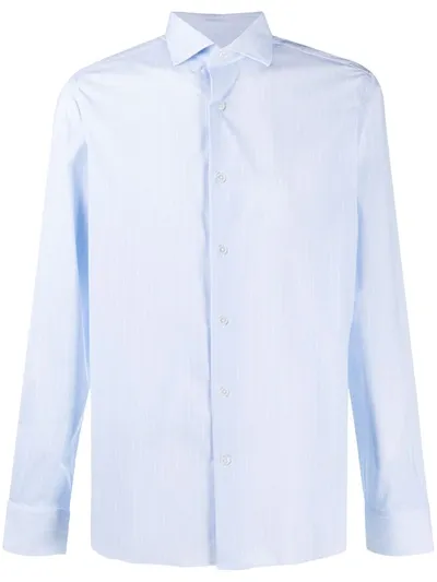 Traiano Milano Classic Shirt In Blue