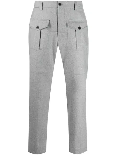 Gabriele Pasini Casual Wide-leg Trousers In Grey