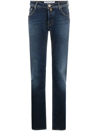 Jacob Cohen Mid-rise Slim-fit Jeans In Blue