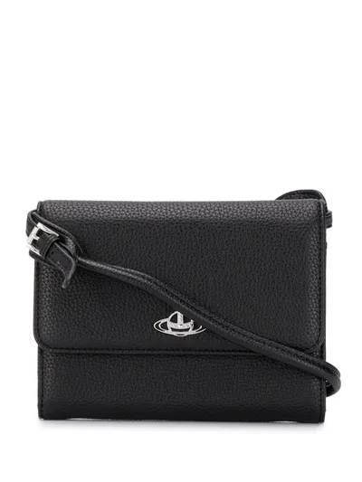 Vivienne Westwood Johanna Wallet Cross-body Bag In Black