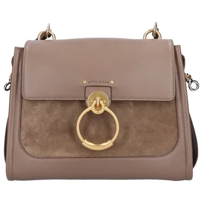 Chloé Handbag Tess Calfskin In Green