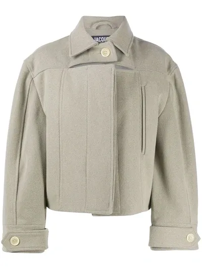 Jacquemus La Veste Albi Wool-blend Jacket In Grey